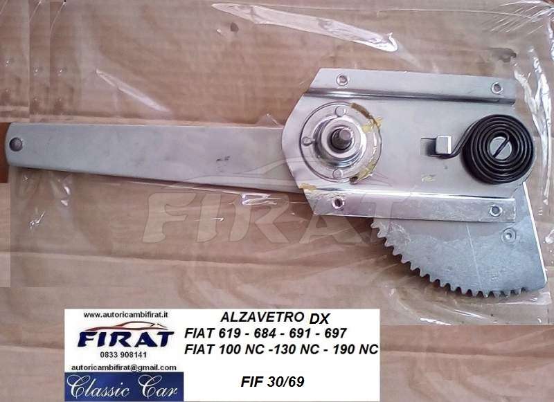 ALZAVETRO FIAT 619 - 684 - 691 - 697 - 100NC - 190NC DX (30/69)